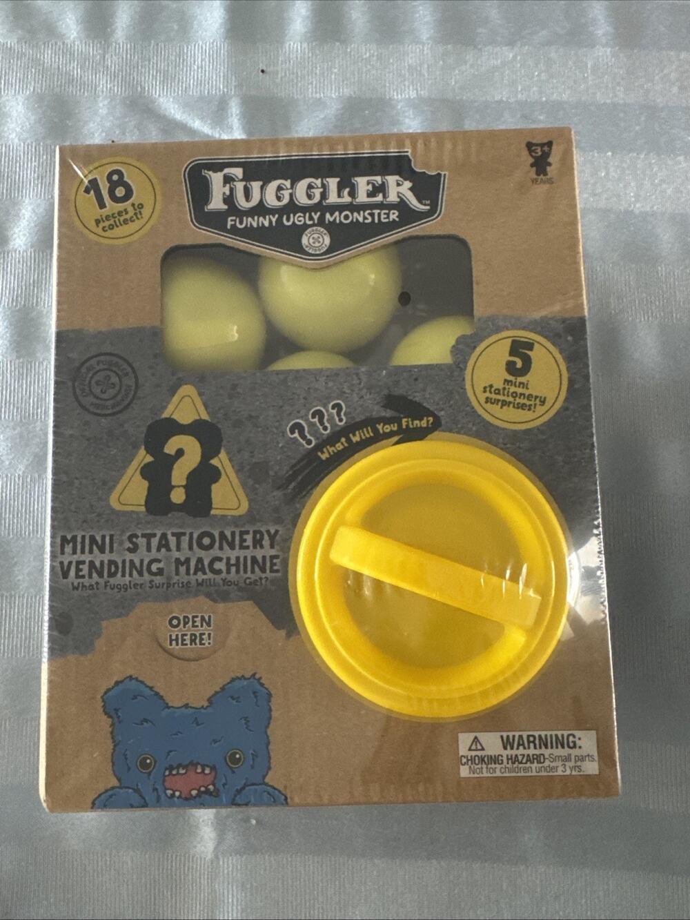 Fuggler Mini Stationery Vending Machine Funny Ugly Monster Toy 5 Surprises NEW
